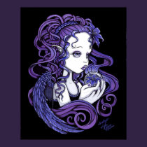 "Amethyst" Crystal Ball Angel Art Poster posters