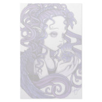 "Amethyst" Crystal Ball Angel Art Stationery