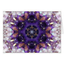 Amethyst Crystal Star Card
