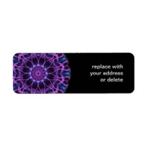 Amethyst Desire Kaleidoscope Return Address Labels