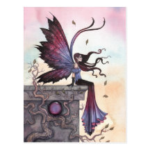Amethyst Dream Fantasy Fairy Postcard