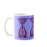 Amethyst eyes cat Aquarius art nouveau mug