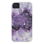 Amethyst Geode 3D iPhone 4 case