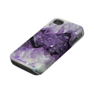 Amethyst Geode 3D iPhone 4 case casemate_case