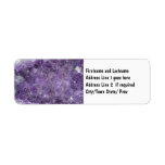 Amethyst Geode - Violet Crystal Gemstone Custom Return Address Label