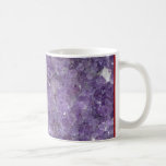 Amethyst Geode - Violet Crystal Gemstone Coffee Mugs