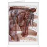 Amethyst Horse On Chocolate Wash Card