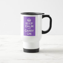 Amethyst Keep Calm and Carry On Mugs