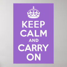 Amethyst Keep Calm and Carry On Posters