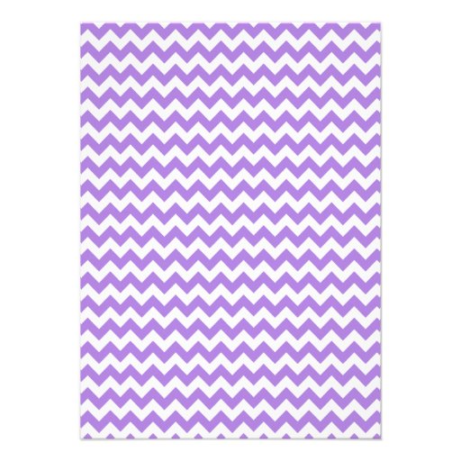 Amethyst Purple Chevron Custom Invites