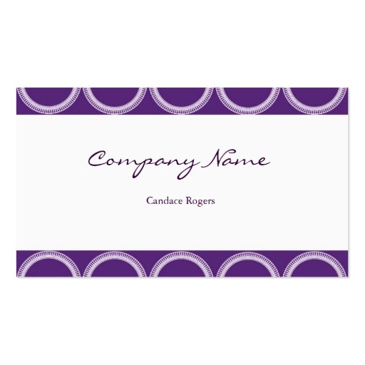 Amethyst Rivets Business Card (front side)