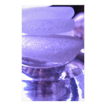 Amethyst Sea Glass Stationery