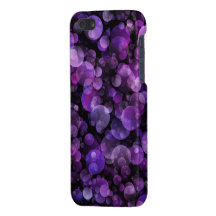 Amethyst Violet Purple Abstract Bokeh Circles Cover For iPhone 5