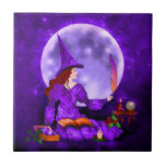 Amethyst Witch Ceramic Tile