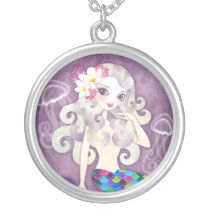 Amethyste Mermaid Silver Necklace TBA necklaces