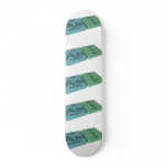 Ami as Americium Am and Iodine I Skateboard Deck