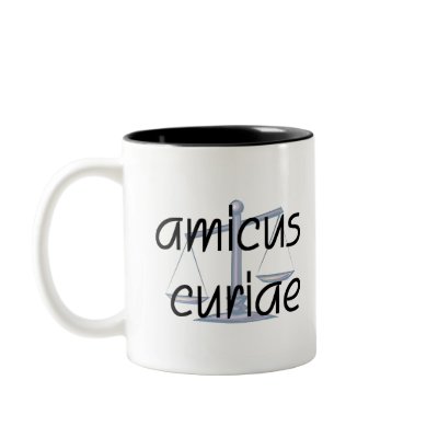 Amicus Curiae.  Lawyer mug with Latin Phrase. by lawyertshirts