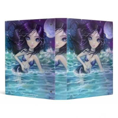 Amid the Soft Sea Mermaid Binder by robmolily