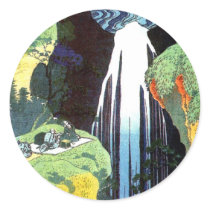 Amida Waterfall on the Kisokaido Road, Hokusai Sticker
