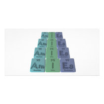 Amies-Am-I-Es-Americium-Iodine-Einsteinium Custom Photo Card