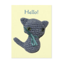 Amigurumi Kitten postcard
