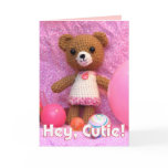 Amigurumi Teddy Bear Greeting Card