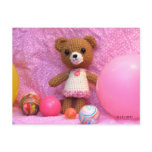 Amigurumi Teddy Bear Postcard