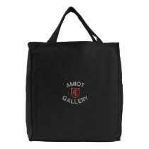 AMIOT GALLERY ELEGANT BLACK TOTE embroidered bags by edem13 AMIOT GALLERY ELEGANT BLACK TOTE embroidered bags