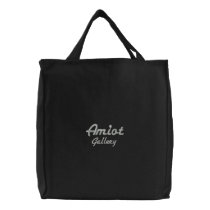 AMIOT GALLERY ELEGANT BLACK TOTE - SMBK CANVAS BAGS