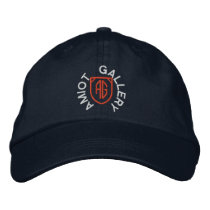 AMIOT GALLERY NAVY HAT embroidered hats