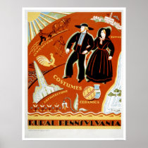 Amish Costume Tradition 1938 WPA Print