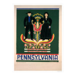Amish Couple Costumes 1938 WPA Poster
