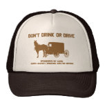 Amish - dont drink or drive hats