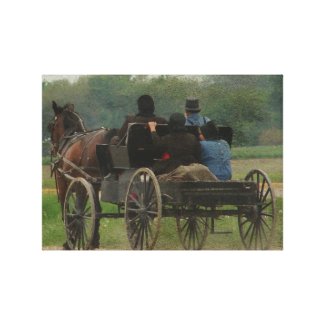 Amish Family Outing Canvas Prints