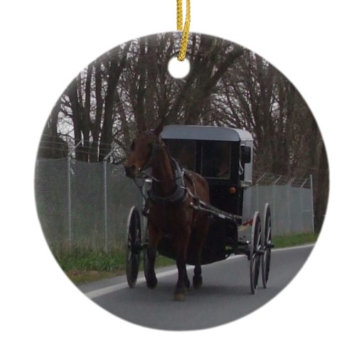 amish horse buggy ornament zazzle amish horse buggy ornament zazzle
