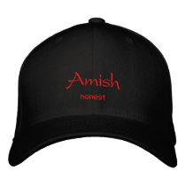 Amish Name Cap / Hat embroidered hats