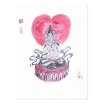 Amitabha Buddha Heart postcards