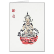Amitayus Buddha Art Blank Card