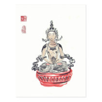 Amitayus Buddha Art Postcard postcards