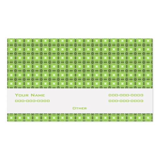 Amity Green Business Card (front side)