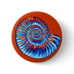 Ammonite fossil button