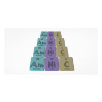 Amnic-Am-Ni-C-Americium-Nickel-Carbon Personalized Photo Card