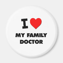 Amo a mi médico de cabecera imán para frigorifico
