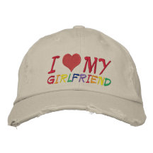 Amo a mi novia gorras bordadas