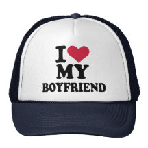 Amo a mi novio gorros  