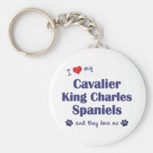 Amo a mi rey arrogante Charles (los perros múltipl Llavero Personalizado