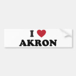 Amo Akron Ohio Pegatina De Parachoque