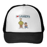 Amo al muchacho cabelludo de Brown del abuelo Gorras De Camionero