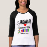 Amo alguien con autismo camisetas