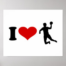 Amo balonmano impresiones